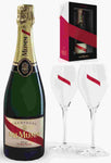 Estuche Mumm + 2 copas Champagne Gratis Diseño Antiguo - The Williams Truck